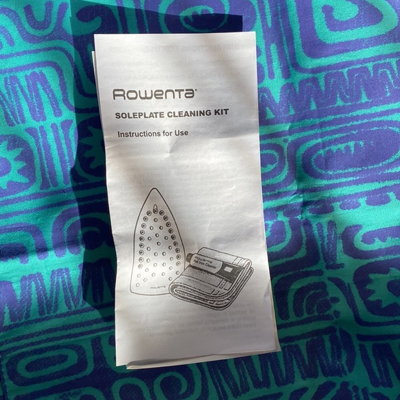 Rowenta Iron Soleplate Cleaning Kit New Open Box ZD-100 - Picture 10 of 11